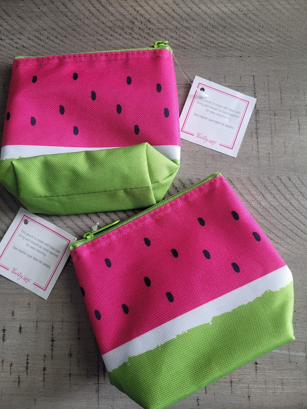 Thirty-One Watermelon 🍉 Cool Zip Snackers NWT